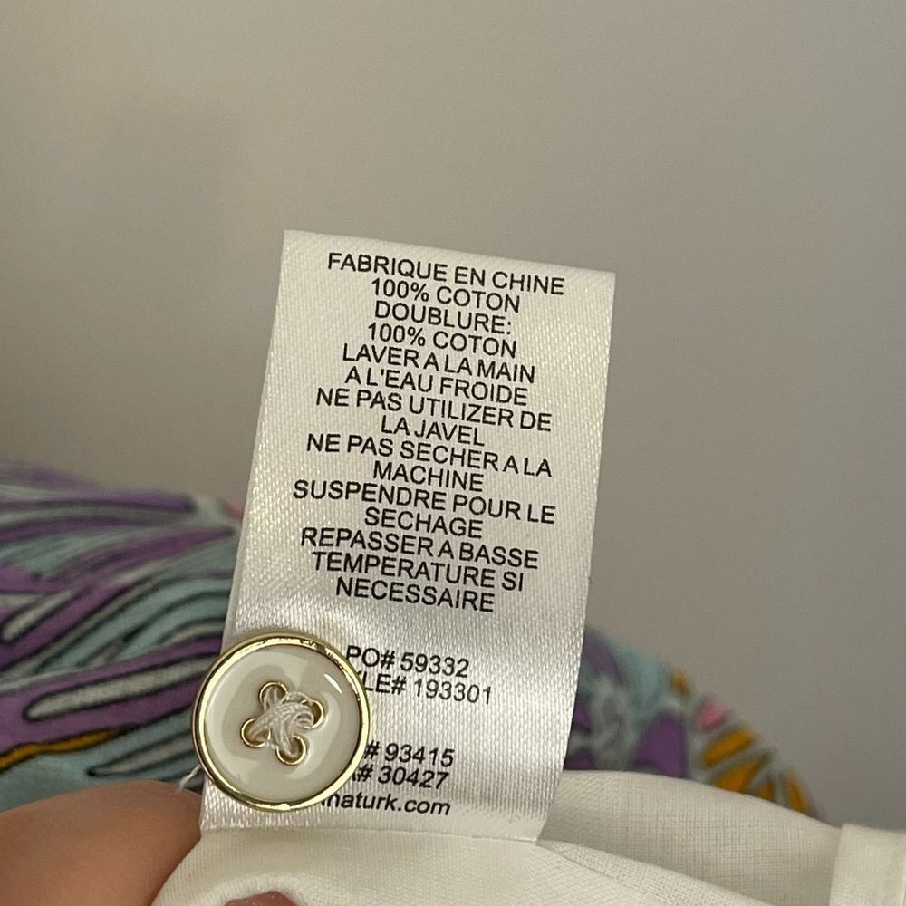NWT Trina Turk Coral Gables Cotton Printed Halter Neck Dress Multicolor Size S - Picture 10 of 10